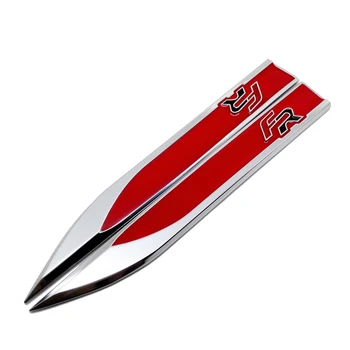 

Car Fender Side Sticker Metal FR Auto Badge Emblem Decal for Seat Leon fr Altea Ibiza Toledo Cordoba Alhambra arona ateca Exeo