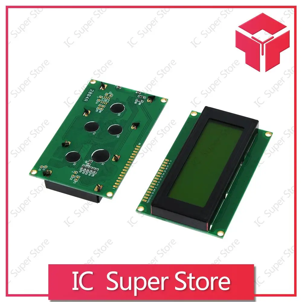 

1pcs LCD 2004 20x4 Character LCD Display Module HD44780 Controller Green screen backlight for