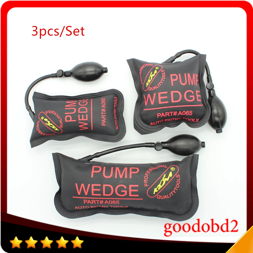 

Small Medium Big Black KLOM PUMP WEDGE Airbag New for Universal Air Wedge LOCKSMITH TOOLS Lock Pick Set Door Lock Opener 3 PCS