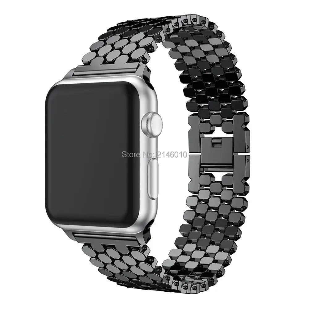 

Replacement Band Luxury Metal Wristbands Stainless Steel Strap for Apple Watch Series 3 2 1 38MM 42MM