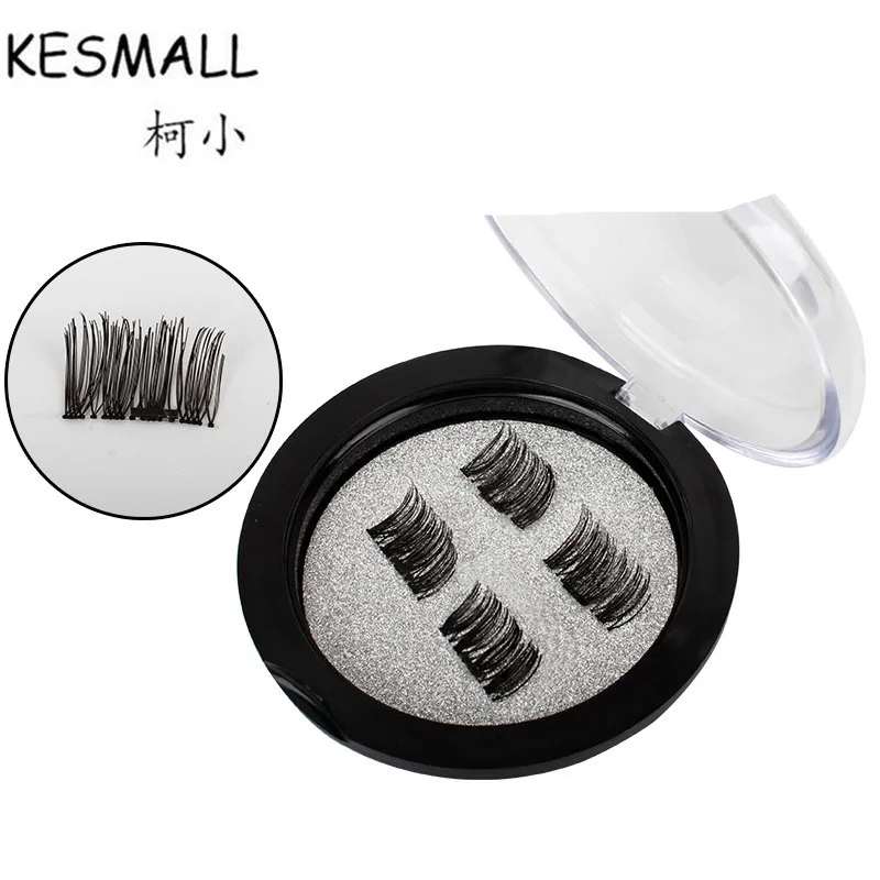 

KESMALL Easy To Wear Magnetic False Eyelashes Extension Magnetic Fake Eyelashes Makeup Tools Soft Hair Thick Eye Lashes CO731