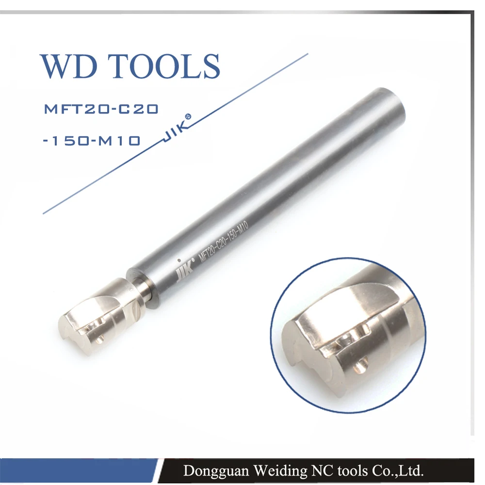 Твердосплавный MFT12-12-200-M6 анти шок Карбид сталь фрезерный хвостовик MFT расточной бар M6 резьбонарезной стержень
