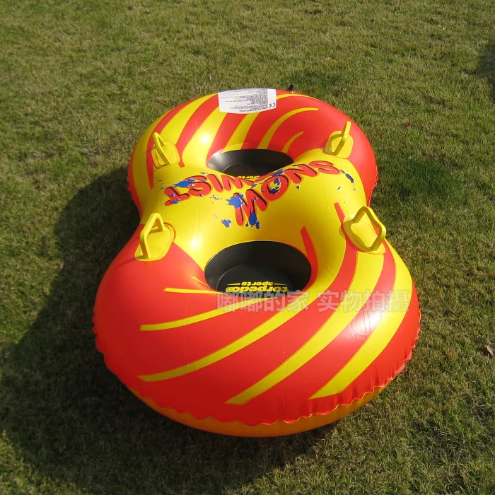 Double size ski circle Inflatable Snow Tube Sledge Twist Snow Ring