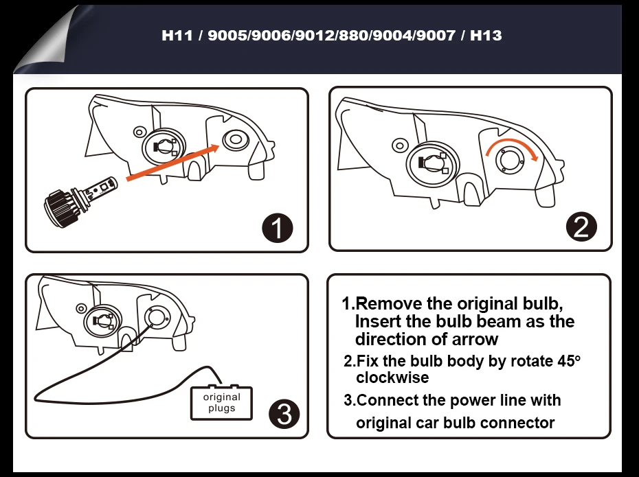 T1 LED CAR HEADLIGHT H4 H7 H11 H1 (18)