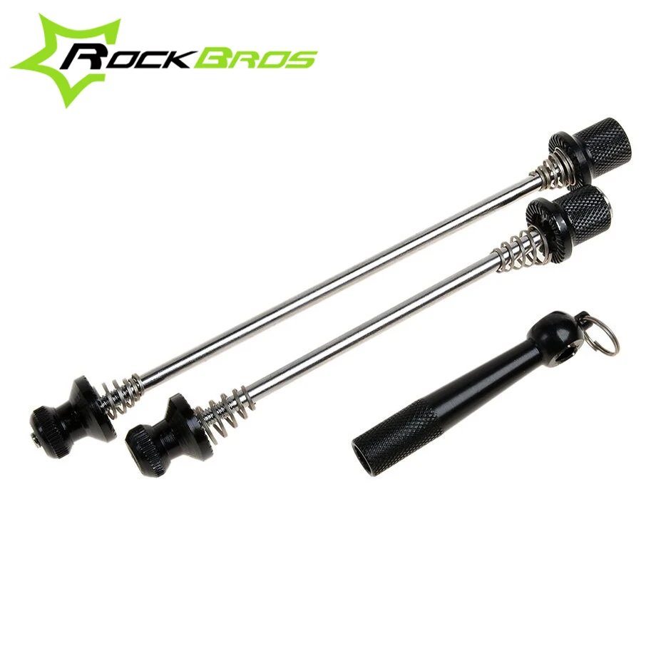 Rockbros cnc أسياخ الطريق دراجة الدراجات mtb عجلات قفل الأمن مضاد للسرقة الإفراج السريع للدراجة أجزاء 5 ألوان