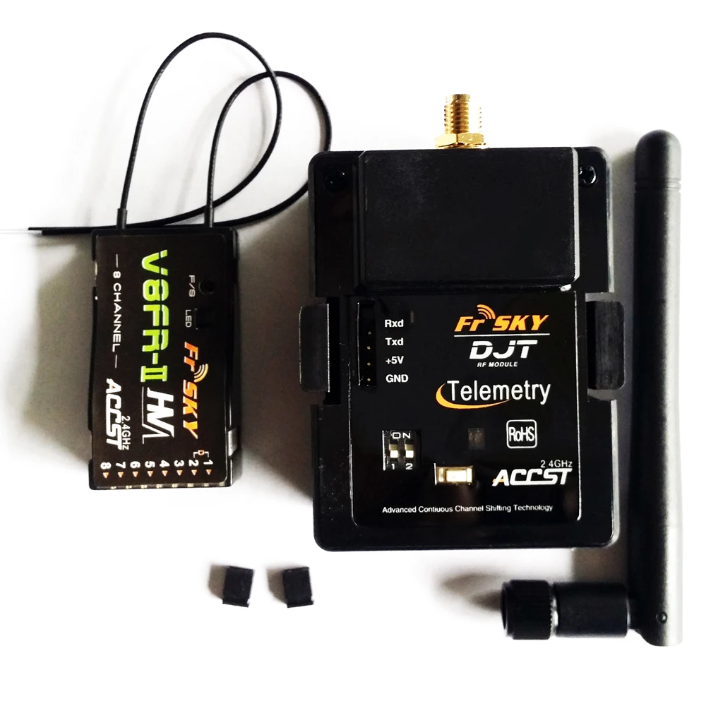 

FrSky DJT 2.4Ghz Telemetry Module & V8FR-II RX Receiver Compatible For JR/Flysky/ Turnigy 9XR