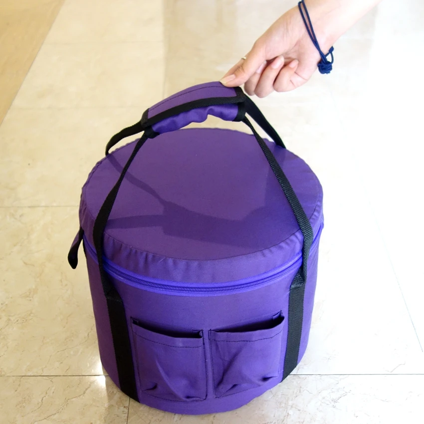 CVNC New Black or Purple Canvas Carry Bag for 7"- 8" Crystal Singing Bowls
