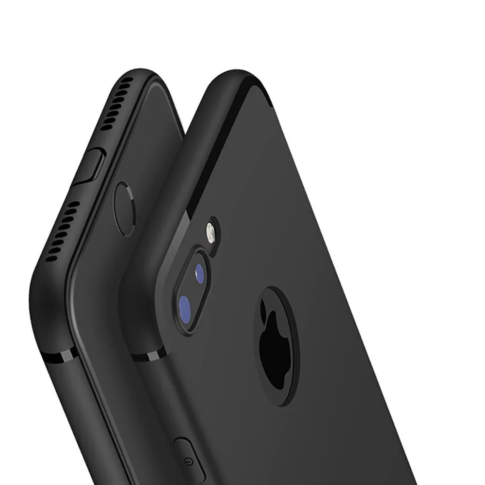 Luxury Matte Soft TPU Silicon Back Cover for iPhone 6 Cases 6s Plus 5 5S SE Candy Color Full Cover For iPhone 7 Plus Phone shell