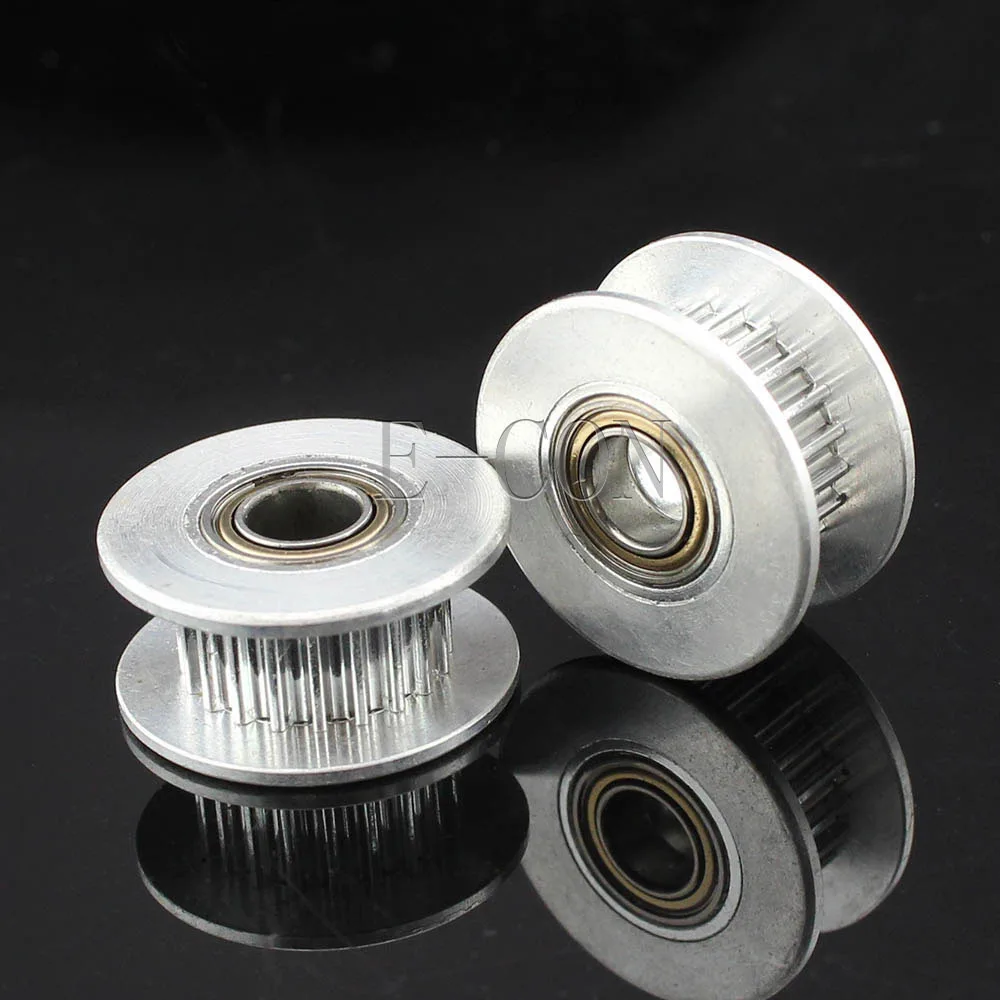 

1pcs GT2 20 Teeth 3mm/4mm/5mm Bore 6.5mm width Aluminum Timing Belt Idler Pulley With Bearing for 3D Printer