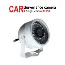 Бесплатная доставка 700TVL Мини Металл автомобиля камера, ИК Ночное Видение, авиации/AV/BNC 1/3 CCD для Автобус Лодка видеонаблюдения