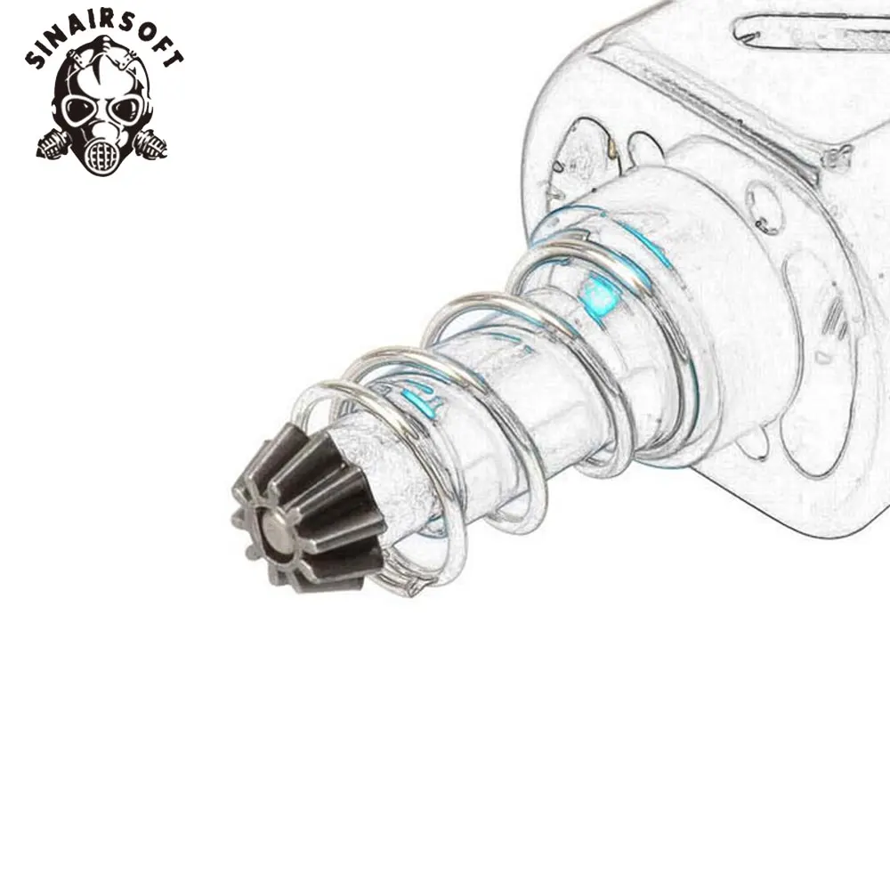 

SINAIRSOFT Motor Pinion Gear Type O/ Type D For Hunting Airsoft AEG Motor