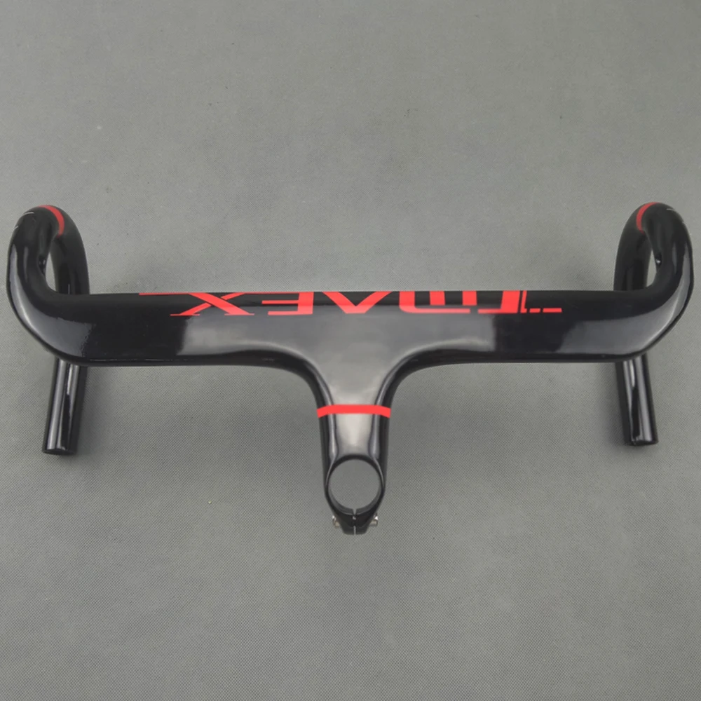 

Road Bicycle Integrated Full Carbon Handlebar matte with 28.6mm Stem 400/420/440mm Carbon Road Handlebar Accessories Ultra light