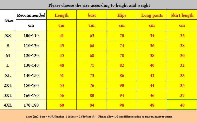 Poetry Clothing Size Chart