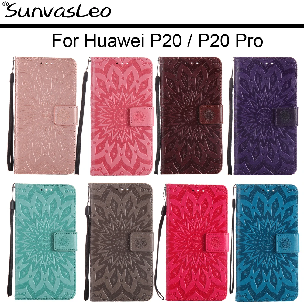 

For Huawei P20 / P20 Pro Cases Flip Leather Case Embossing Wallet Cover Skin Shell Stander Holder Fundas Capa with Card Slots