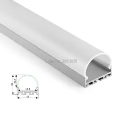 10X1 м комплектов/лот Home design Алюминиевый профиль светодио дный полосы света и alu светодиодная подсветка для потолка или встраиваемые