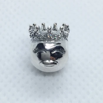 

original 925 sterling silver the head portrait of king charms&beads fit Pd bracelet for women gift