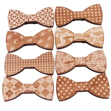 Новые модные аксессуары пледы женские мужские галстук, бабочка классические резные из дерева креативные галстуки-бабочки Свадебная вечеринка S5003