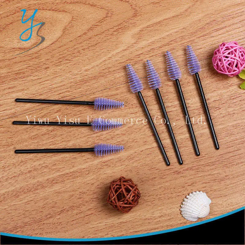 Women Cosmetic Lash Brushes 500pcs Disposable Eyelash Mascara