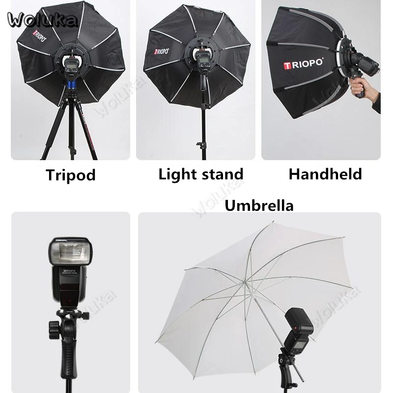 Iluminación continua 2 Bombilla sostenedor del paraguas-Fotografía Lámpara Studio Unidad Brolly