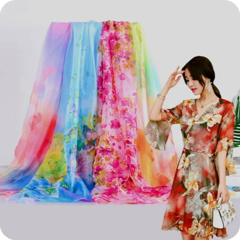 Платье для косплея 30D шифон тонкая ткань шали Древний китайский праздничный костюм модные ткани