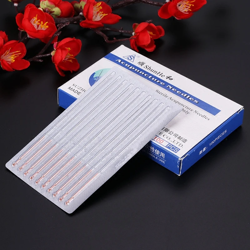 

100 pcs 0.30/35/40*13/25/40/50/60/75mm shunhe Disposable sterile acupuncture needles body massage needles th