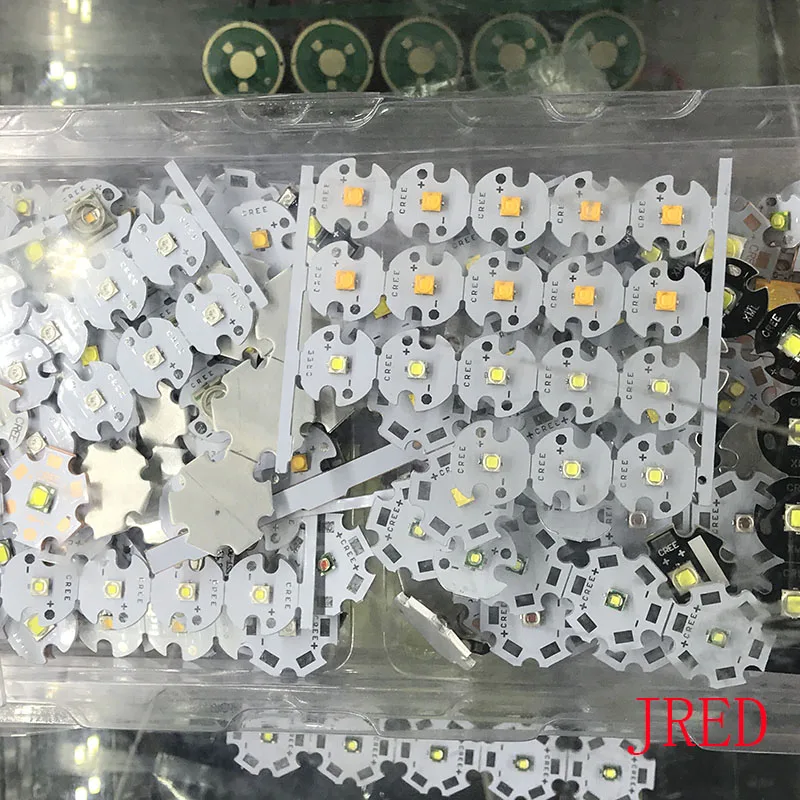 2 шт. 3535 SMD 5050 SMD 3 Вт 8 Вт замена CREE XPE XPG XML T6 U2 10 Вт Красный Белый теплый УФ синий нейтральный белый 8 мм 12 мм 14 мм 16 мм 20 мм PCB