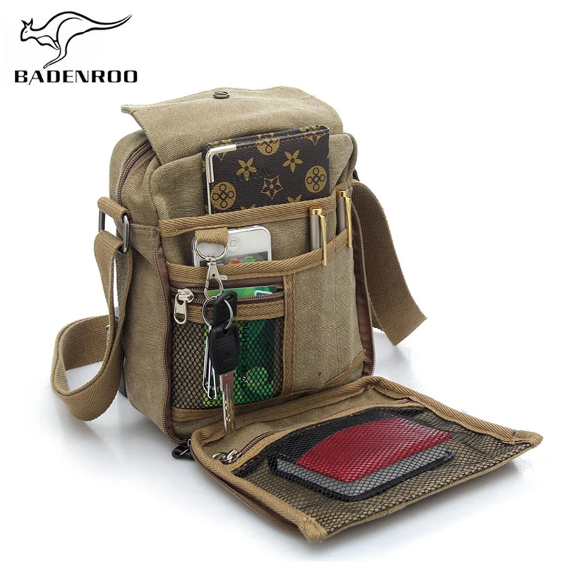 Badenroo High Quality Men Canvas Bag Casual Travel Men&#39;s Crossbody Bag Luxury Men Messenger Bags ...