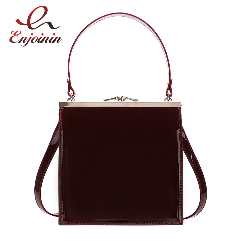 

Vintage Trendy Patent Leather Casual Ladies Daily Totes Crossbody Mini Messenger Bag For Women Bolsa Flap Bolsa Clutch Purse