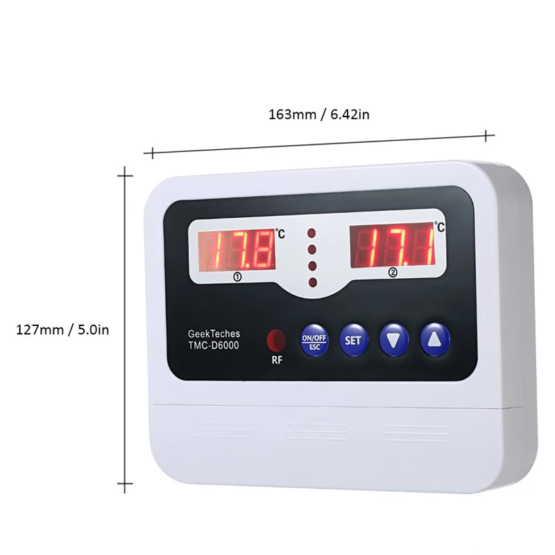 Tmc-D6000 Single-Circuit Led Digital Thermostat Temperature Controller Heating Cooling Control Switch Tmc-D6000 Single-Circuit Led Digital Thermostat Temperature Controller Heating Cooling Control Switch