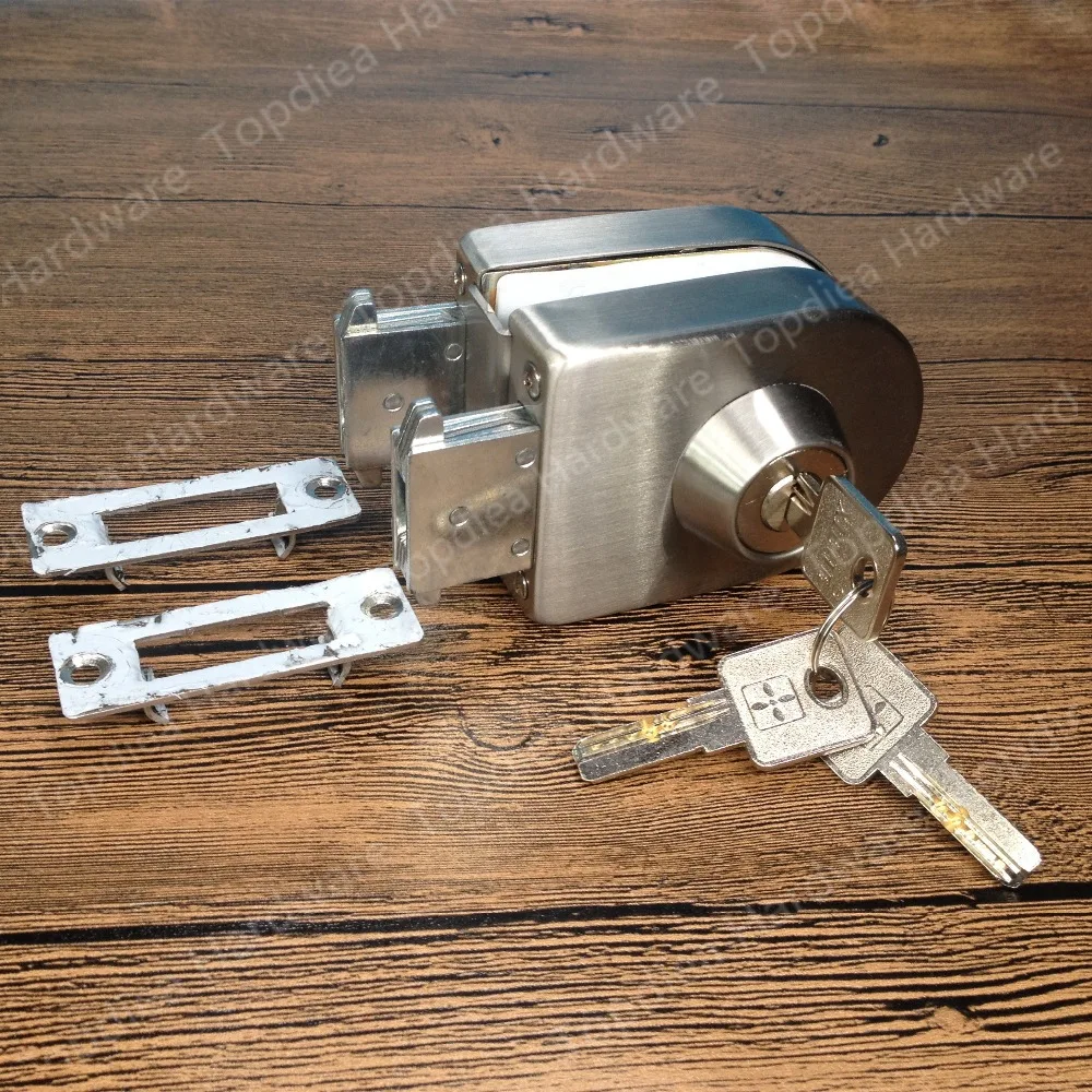 Entry gate 10-12mm Glass Swing Push Sliding Door Lock with Keys Entry gate 10-12mm Glass Swing Push Sliding Door Lock with Keys