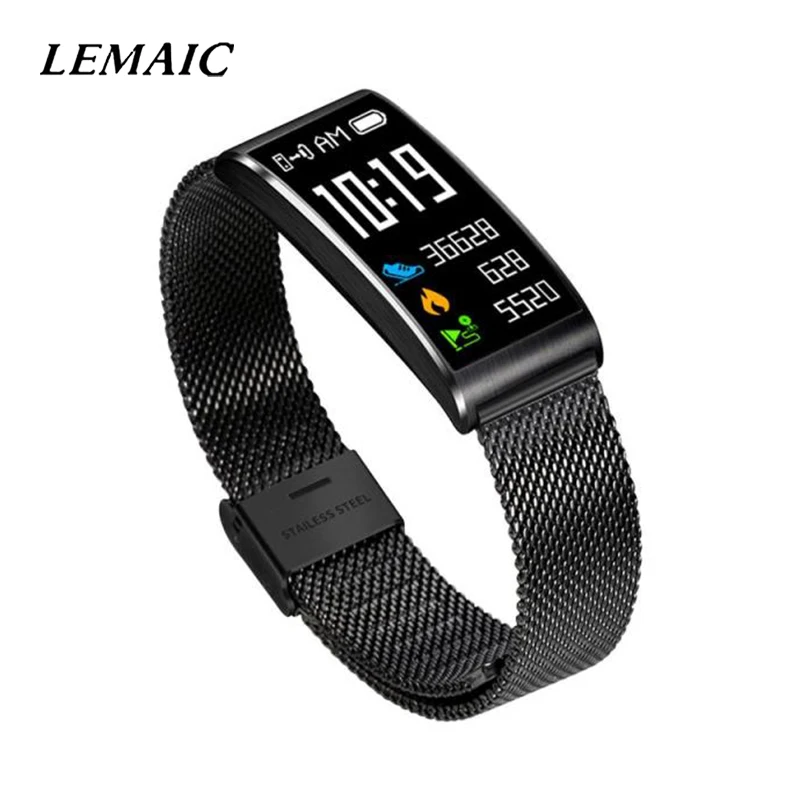 

Smart Watch Bracelet Waterproof IP68 for Men Women Blood Pressure Monitor pedometer ios Android Stainless Steel Smart Bracelets