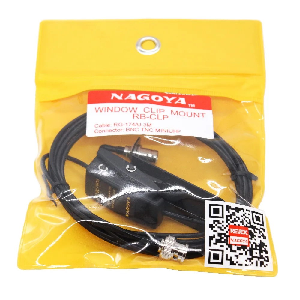 100% оригинал NAGOYA RB CLP зажим для окна крепление RG 174/U 3 м Кабель BNC Разъем Кронштейн