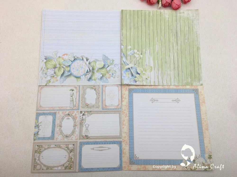 3-4 patterned paper