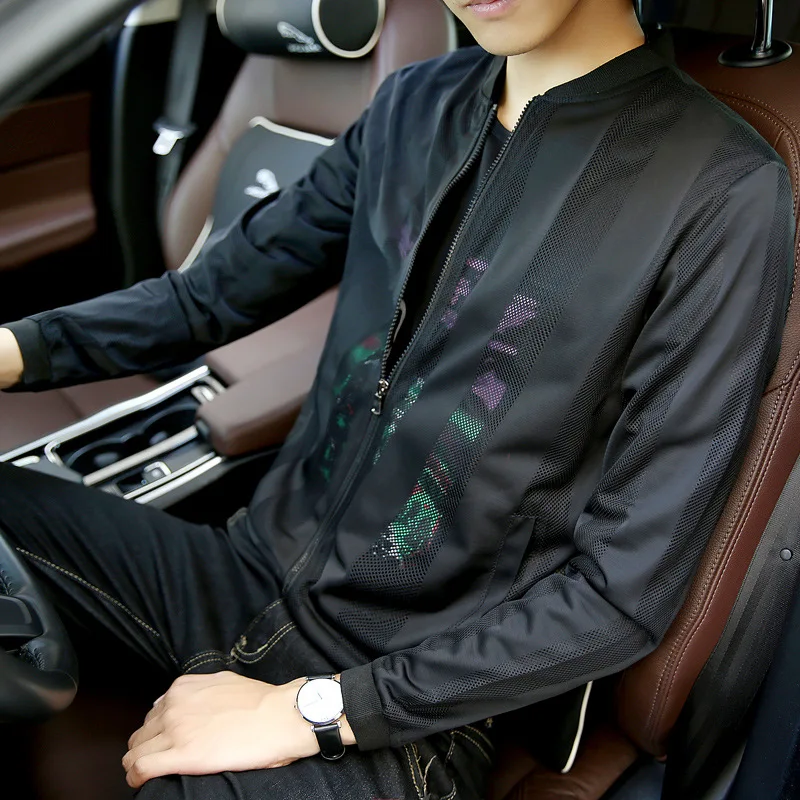 Spring and autumn coat jacket men's casual sun protection clothing 2019 new wholesale Slim men's thin trend handsome autumn