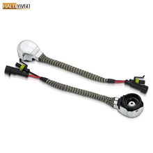 2 Pcs D2S D2R HID Xenon Headlight Bulbs AMP Socket Base Connectors Adapter Wiring Harness Cable Wire Plug