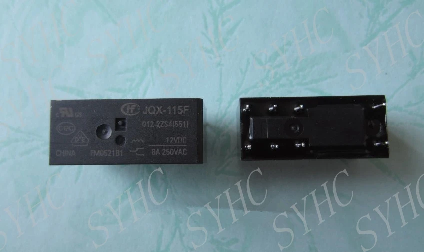 10 шт. Hongfa Мощность реле jqx-115f-012-2zs4/(hf115f/012-2zs4) 8A250VAC 8 контактов 12vdc оригинальный |