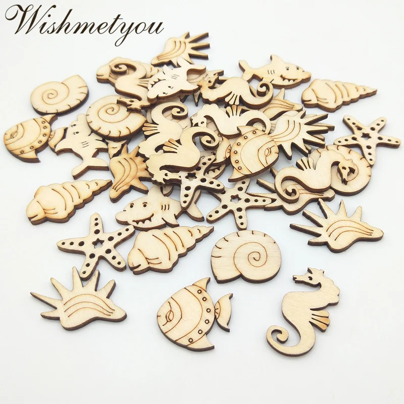 WISHMETYOU 50 шт. Морская звезда деревянный узор для украшения дома деревянный декор Скрапбукинг смешанные поделки ручной работы WISHMETYOU 50 шт. Морская звезда деревянный узор для украшения дома деревянный декор Скрапбукинг смешанные поделки ручной работы
