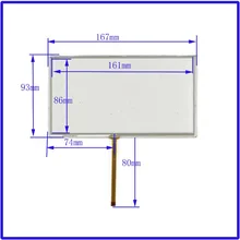 New 7 inch TOUCH Screen panels 167mm 93mm for GPS or commercial use post