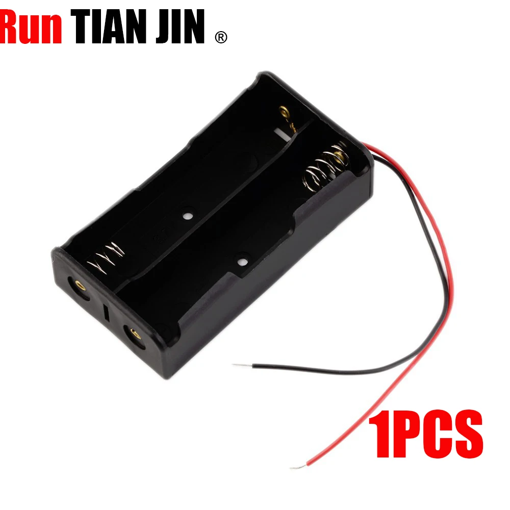 1 pcs small battery box, plastic shell 2x18650 3.7 V battery box