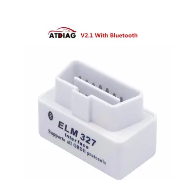 

New Elm327 Bluetooth HH OBD2 Elm 327 V2.1 OBD 2 Car Diagnostic-Tool Scanner Adapter Car Diagnostic Tool