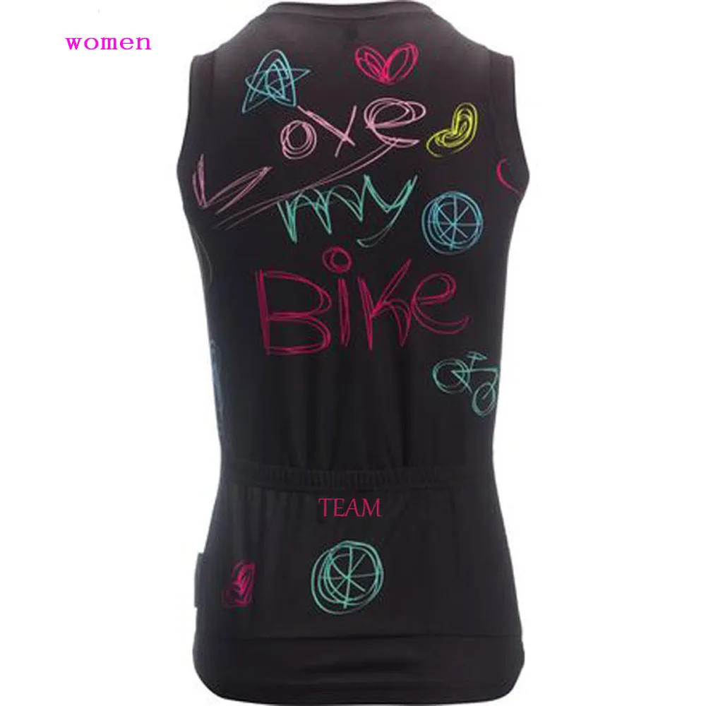 2018 verano Mujer ciclismo jersey Top bicicleta sin mangas Ropa ciclismo personalizado MTB