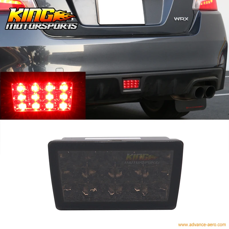

For Smoked Lens F1 Style LED Rear Strobe Flasher 3rd Brake Light Lamp For WRX STI XV