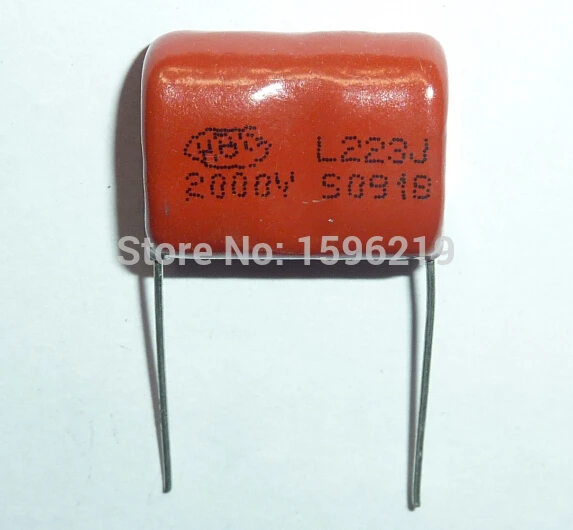 Конденсатор CBB 223 2000V 223J 2KV 0 022 мкФ 22nF P20 CBB81 Металлизированный Полипропиленовый