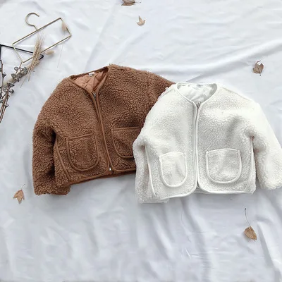 

Children's Wool Jackets Baby Clothes 2019 New Kids Christmas Clothes Toddler Girl Winter Clothing Fashion Korean New Girls Coat