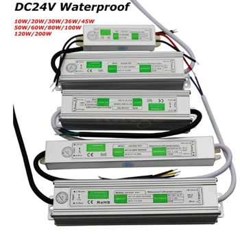 

Led Driver Transformer Power Supply Adapter AC110-260V to 24V 10W-120W Waterproof Electronic outdoor IP67 for RGB led strip lamp
