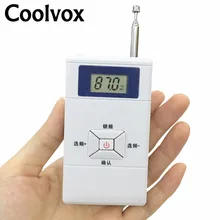 Мини портативный стерео цифровой fm-передатчик 70-108 МГц FM радио станция FM трансляции аудио Vox конвертер с AUX кабелем CRD-608