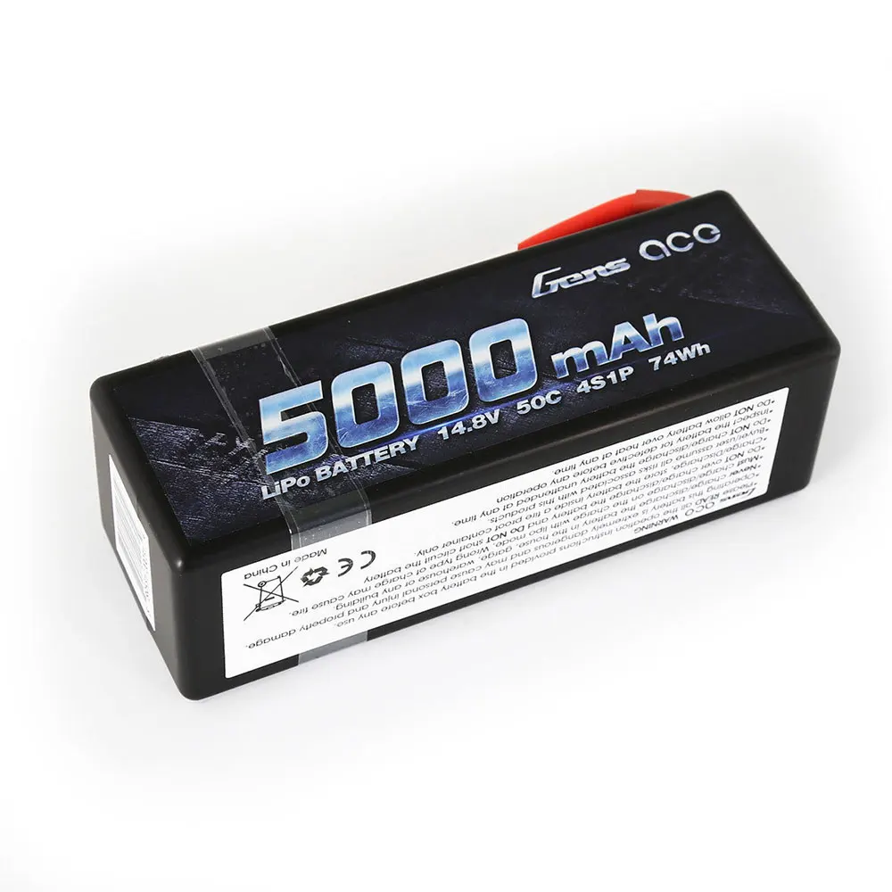 Gens ace 4S 5000mAh 50C-100C 14,8 V Lipo аккумулятор с разъемом Deans Аккумулятор для 1:8 1:10 RC автомобиль E Багги Truggy новое поступление