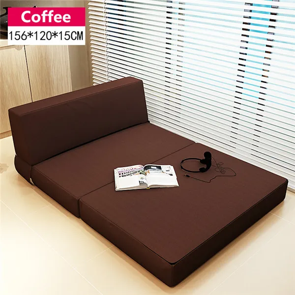 Foam Folding Mattress and Sofa Bed with Removable Cover Bedroom Furniture Sleeping Futon Bed Japanese Floor Sofa Daybed Chaise