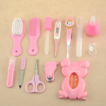 

1 Set Multifunction Baby Kids Healthcare Kit Thermometer Grooming Brush Nail Clipper Gadget AN88