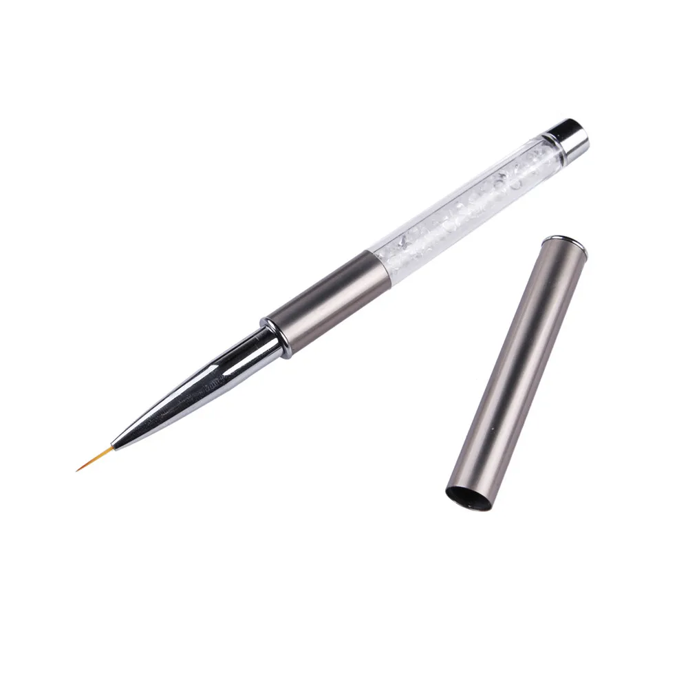 

Nail Brush 10mm Rhinestone Acrylic Nail Art Brushes for UV Gel Painting Line Brush Nylon Hair Pen Drawing on Nails Tools